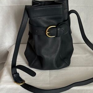 Vintage Coach Dark Navy SoHo Belted Buckle Bag